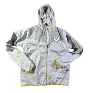 JINX Overwatch Lightweight Hooded Windbreaker Jacket‎ Men's Large